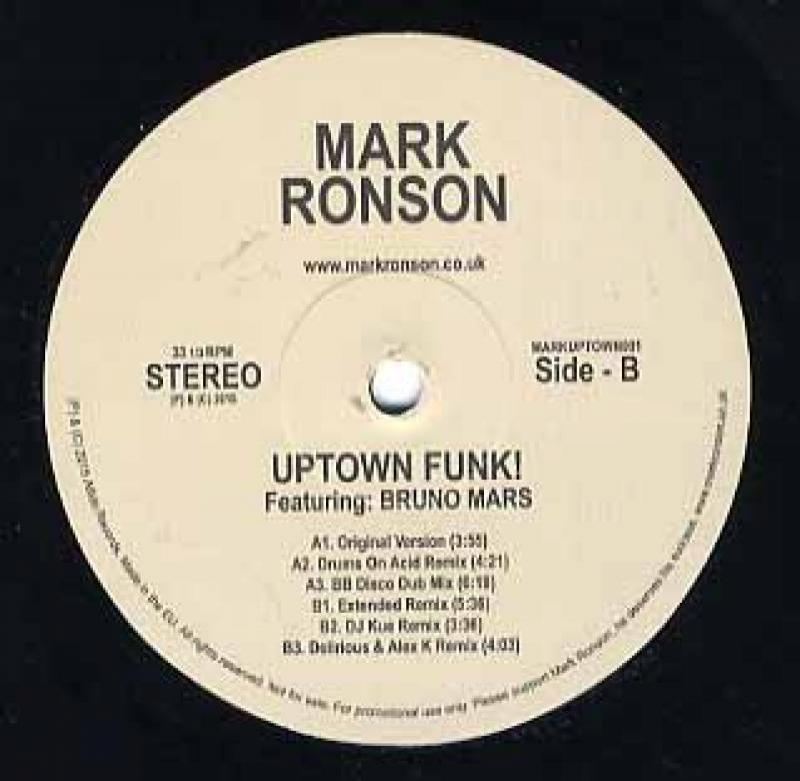 MARK RONSON feat BRUNO MARS/UPTOWN FUNK (REMIXES) レコード通販 