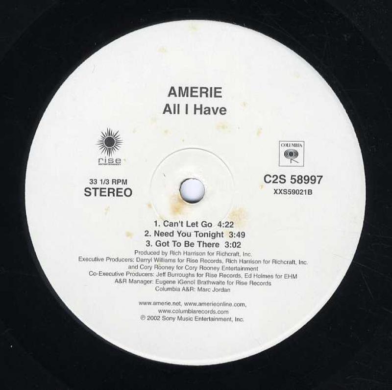 AMERIE/ALL I HAVE (CUT OUT) レコード通販・買取のサウンドファインダー