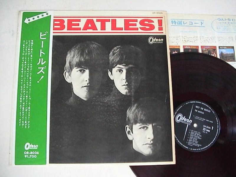 The Beatles 『ビートルズ！』 Odeon OR-8026 矢印帯 補充票付 赤盤-