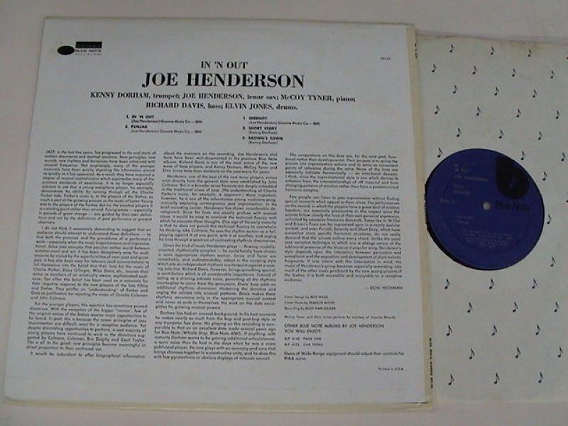 Joe Henderson/In 'N Out レコード通販・買取のサウンドファインダー