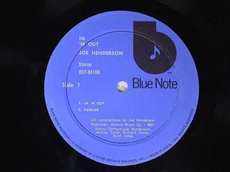 Joe Henderson/In 'N Out レコード通販・買取のサウンドファインダー