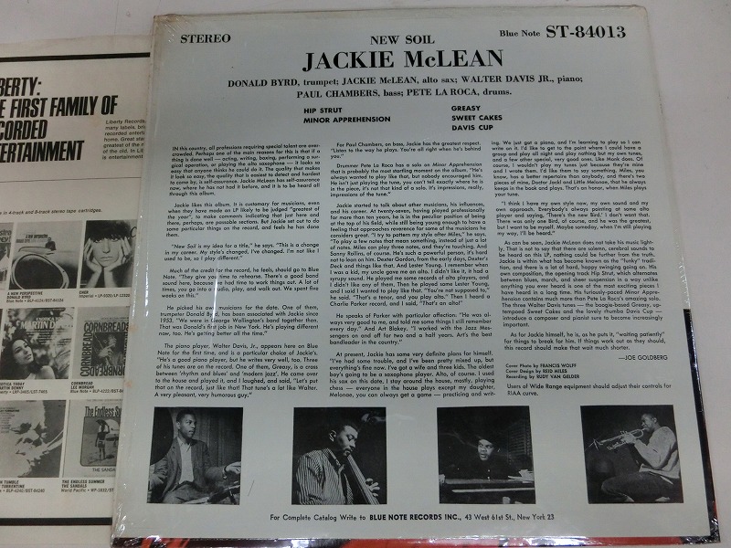 Jackie McLean/New Soil レコード通販・買取のサウンドファインダー