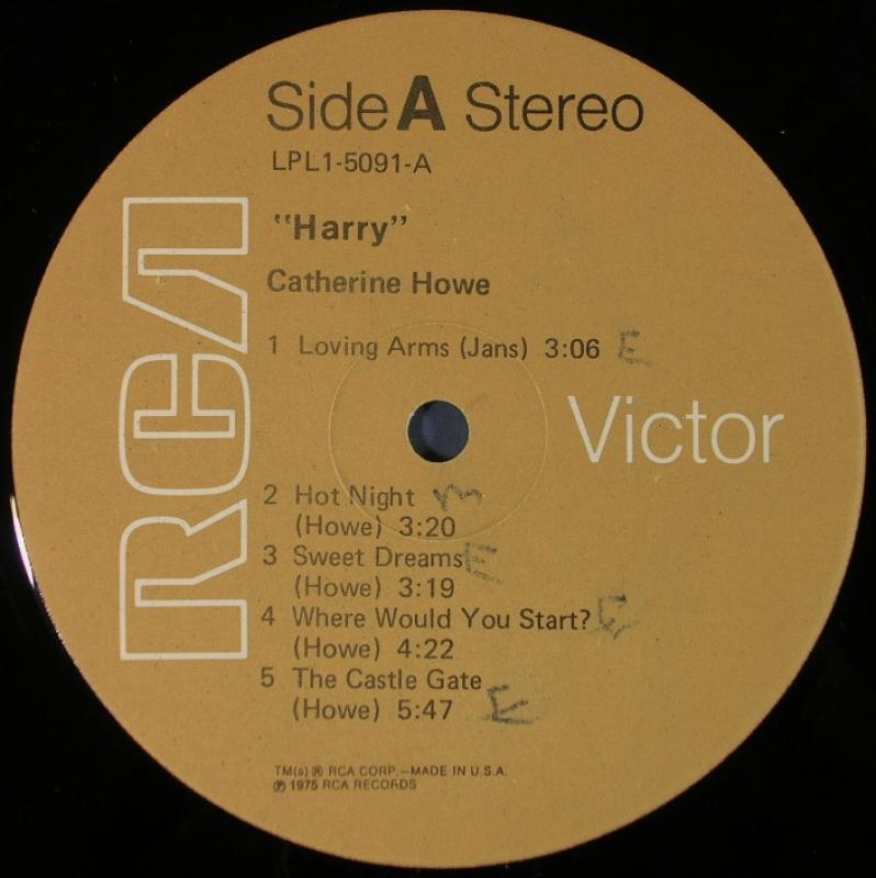 Catherine Howe /Harry レコード通販・買取のサウンドファインダー