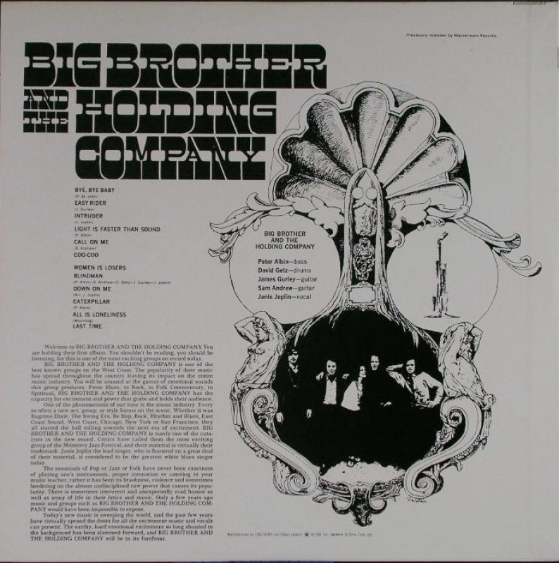 Janis Joplin /Big Brother & The Holding Company Featuring Janis