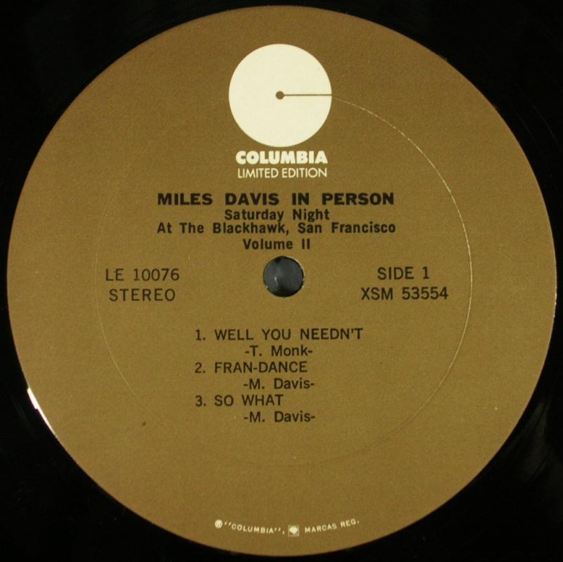 Miles Davis /In Person, Friday Night At The Blackhawk, San