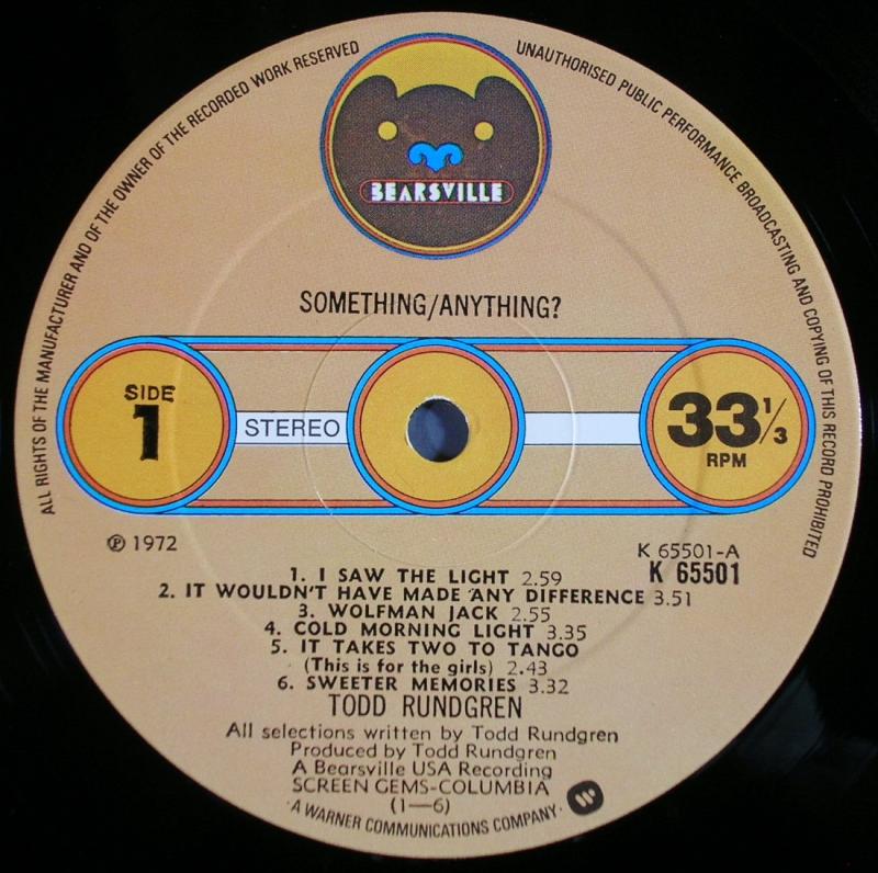 Todd Rundgren /Something / Anything? レコード通販・買取のサウンド