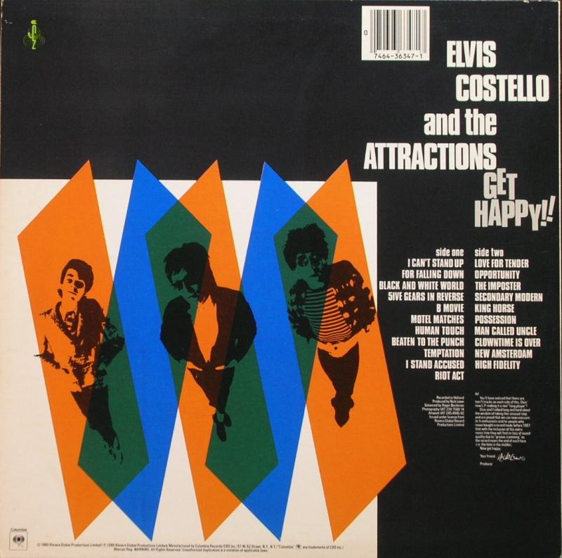 Elvis Costello & The Attractions /Get Happy! レコード通販・買取の