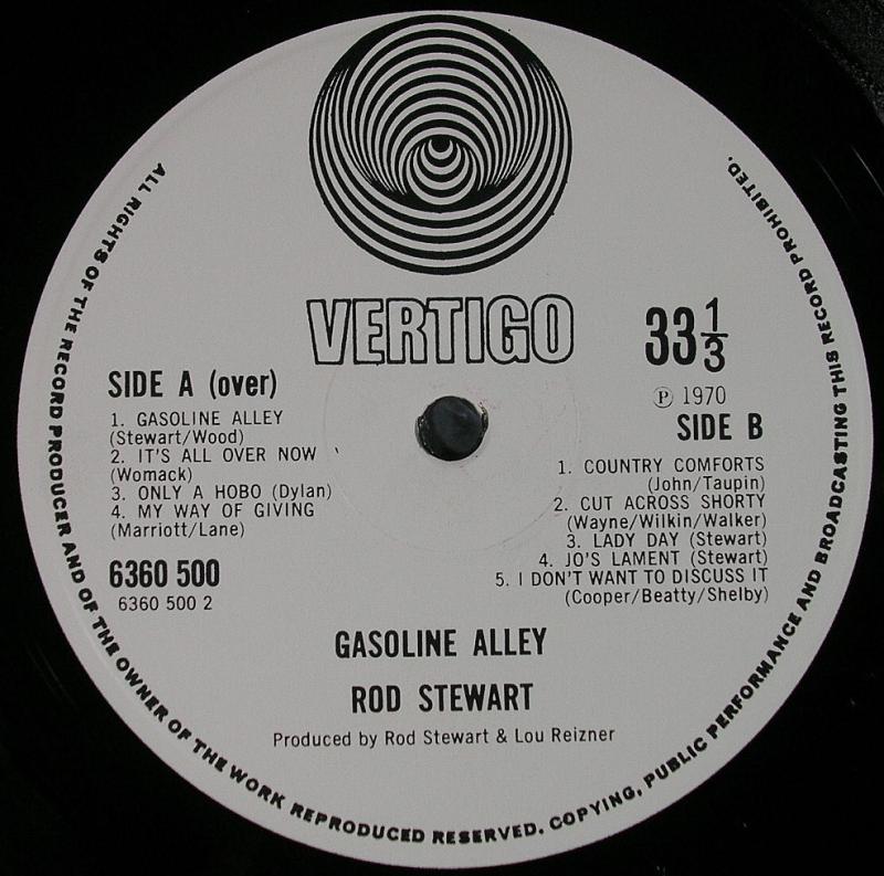 Rod Stewart /Gasoline Alley レコード通販・買取のサウンドファインダー