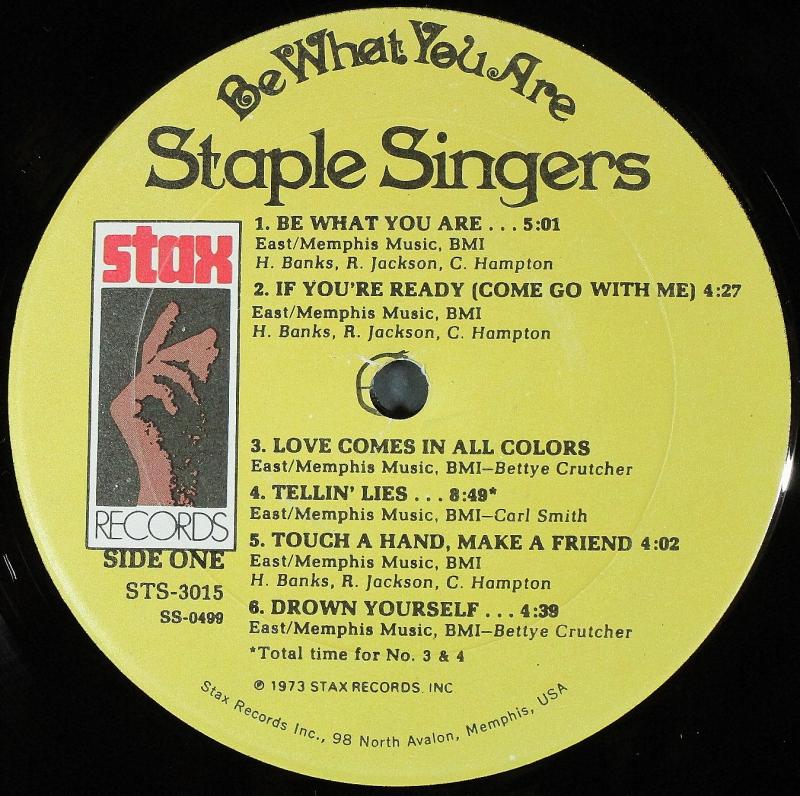 Staple Singers /Be What You Are レコード通販・買取のサウンド