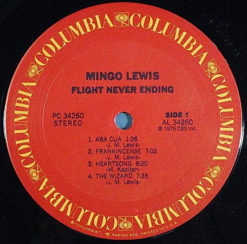 Mingo Lewis /Flight Never Ending レコード通販・買取のサウンドファインダー