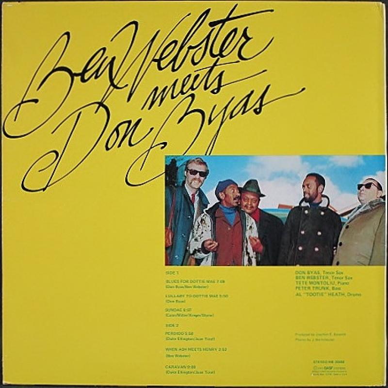 Ben Webster Meets Don Byas /Ben Webster Meets Don Byas レコード