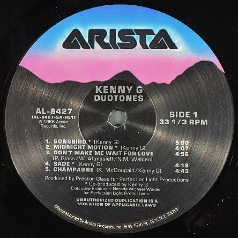 Kenny G /Duotones レコード通販・買取のサウンドファインダー
