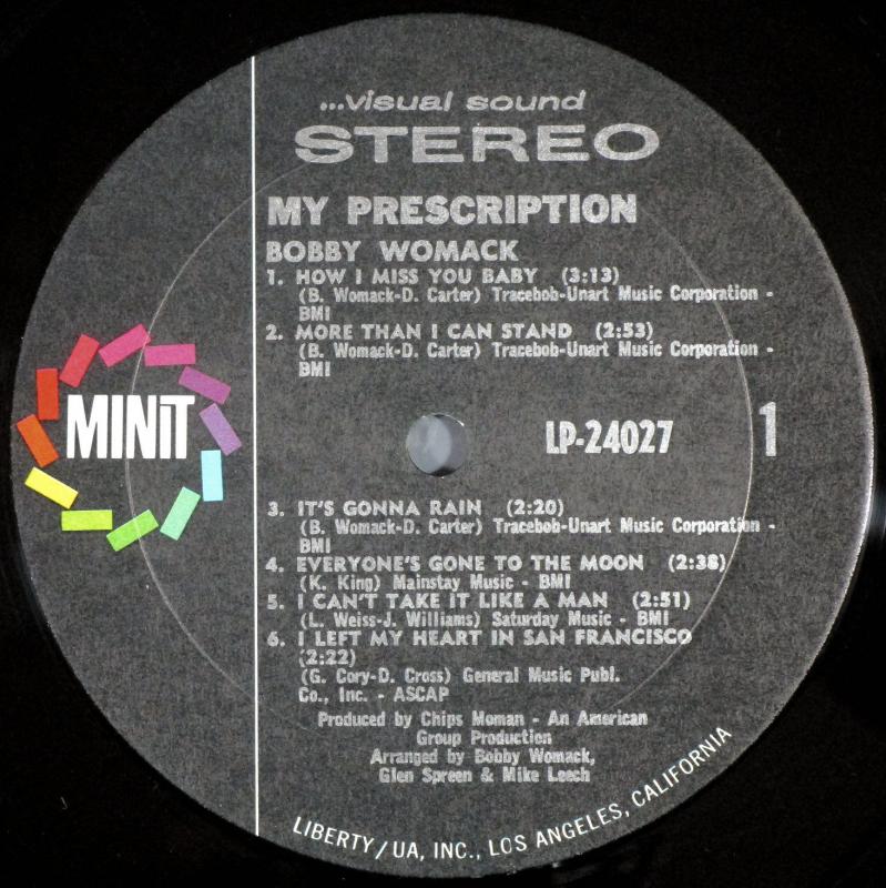 Bobby Womack/My Prescription レコード通販・買取のサウンドファインダー