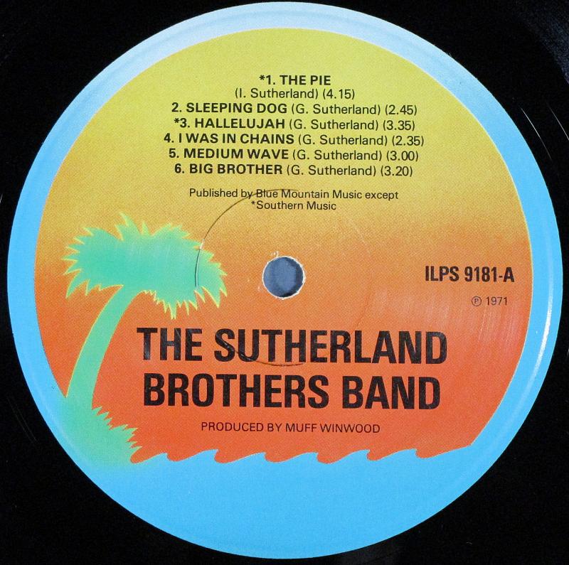 Sutherland Brothers Band/Sutherland Brothers Band レコード