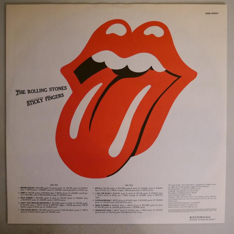 THE ROLLING STONES/Sticky Fingers (帯、ジッパー） レコード通販