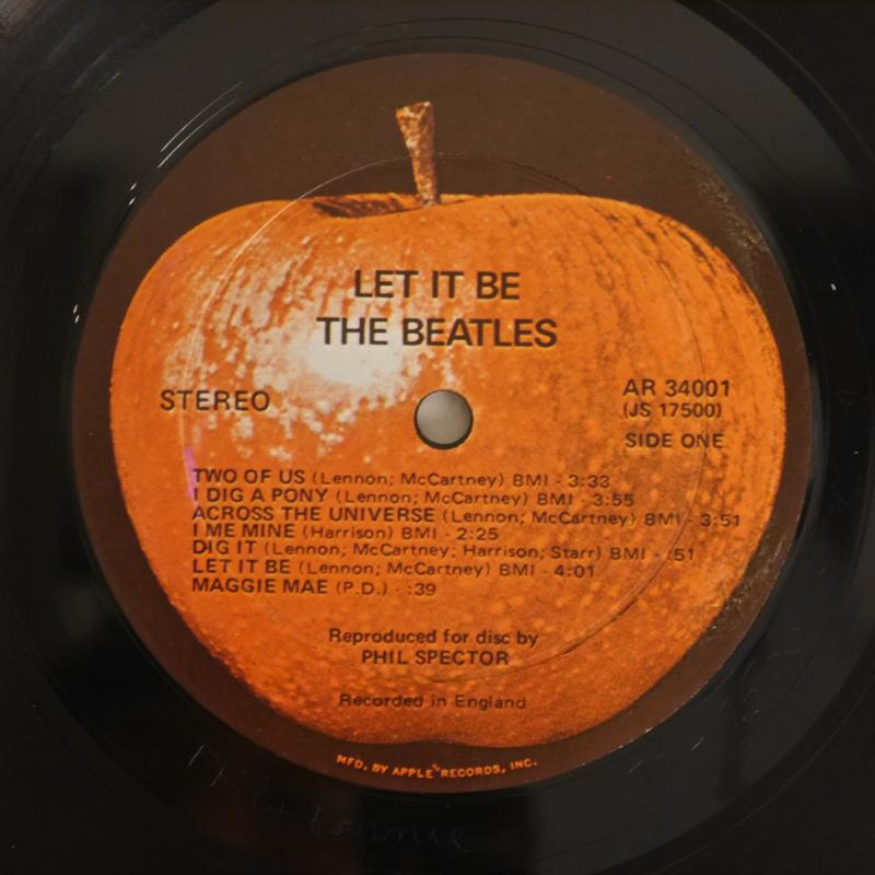 THE BEATLES/Let It Be (Phil+Ronnie刻印 赤林檎 ） レコード通販