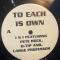 To Each Is Own